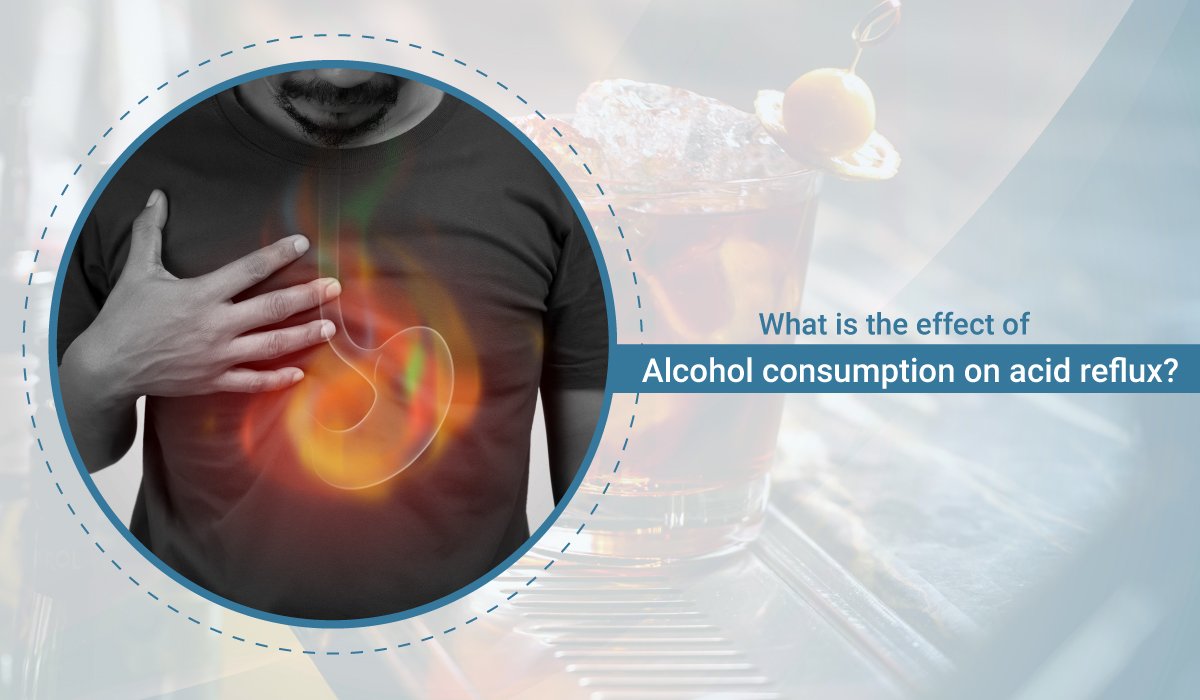 What is the effect of alcohol consumption on acid reflux?
